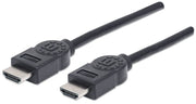 Manhattan 306119 HDMI Cable 1.8M 4K/30Hz Male To Male Black Polybag HDMI Cable Manhattan
