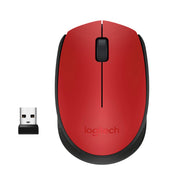 Logitech M171 1000dpi 3-Button Wireless Optical Computer Mouse (Red) | 910-004641 Keyboard & Mouse Logitech