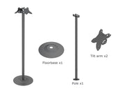 Multibrackets B2B M Pro Series Single Pole Floorstands Floor Stand Multibrackets
