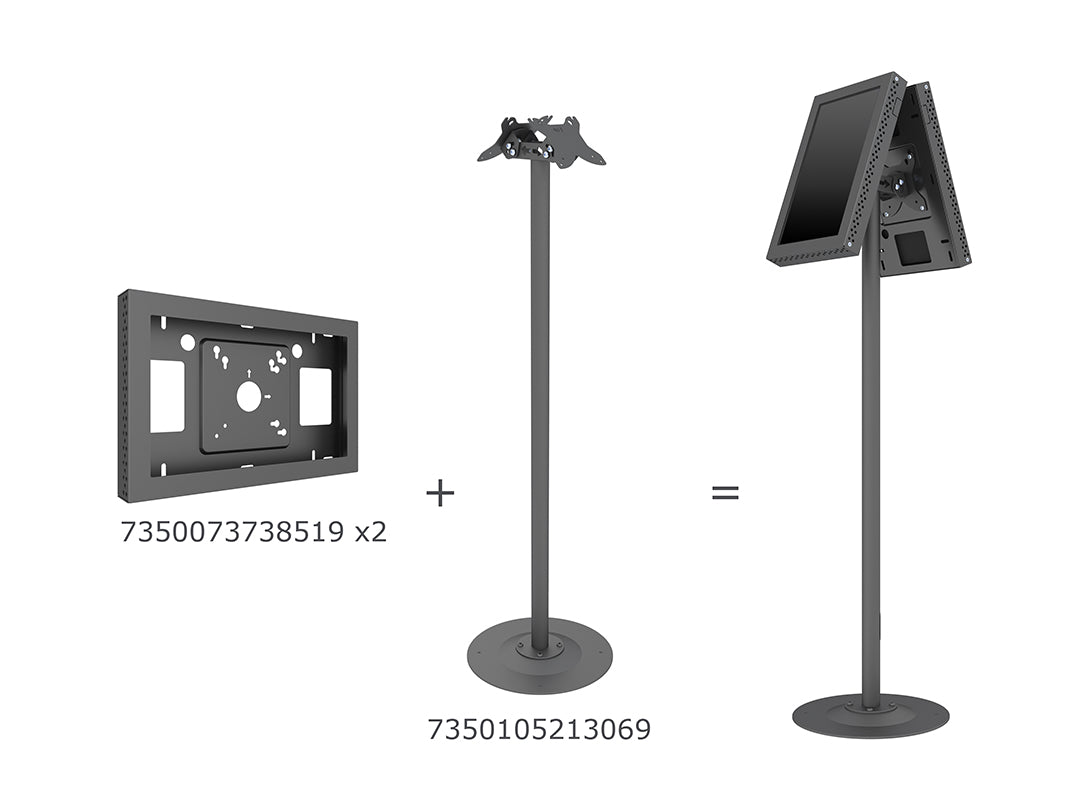 Multibrackets B2B M Pro Series Single Pole Floorstands Floor Stand Multibrackets