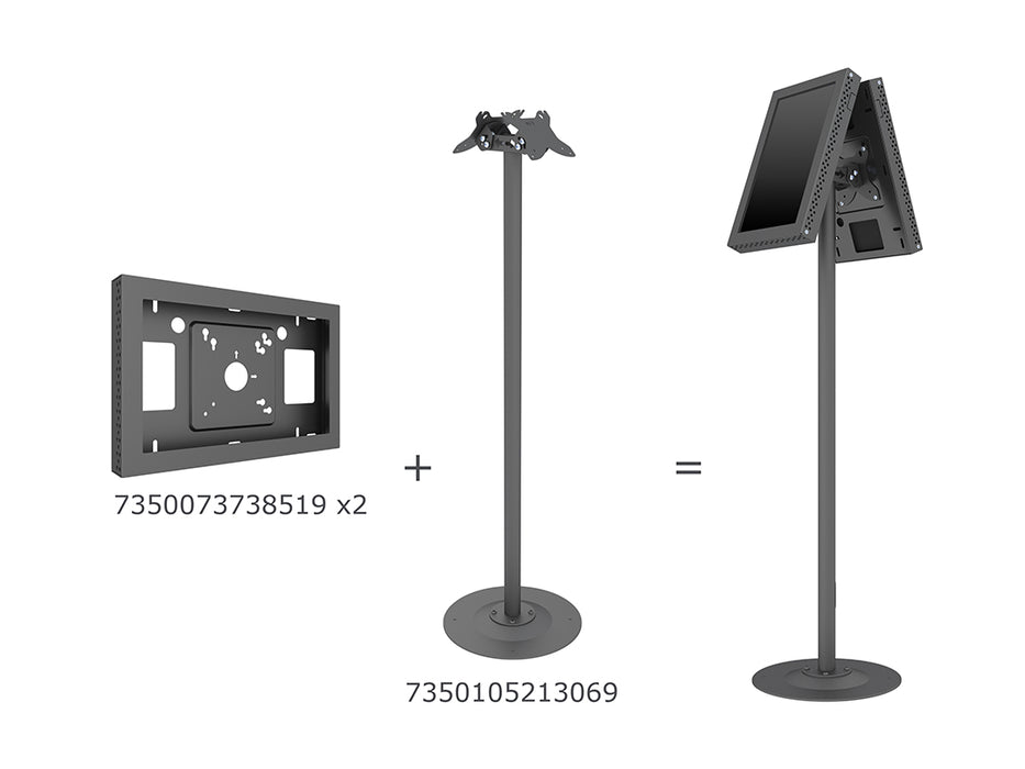 Multibrackets B2B M Pro Series Single Pole Floorstands