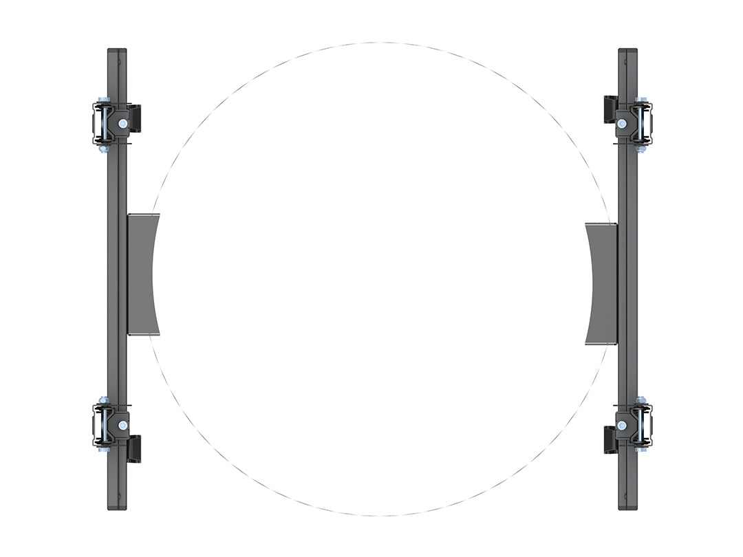 Multibrackets Pro Series M Wallmount Column Dual - (32"-65") Wall Mount Bracket Multibrackets