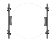 Multibrackets Pro Series M Wallmount Column Dual - (32"-65") Wall Mount Bracket Multibrackets