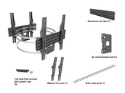 Multibrackets Pro Series M Wallmount Column Dual - (32"-65") Wall Mount Bracket Multibrackets