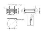 Multibrackets Pro Series M Wallmount Column Dual - (32"-65") Wall Mount Bracket Multibrackets
