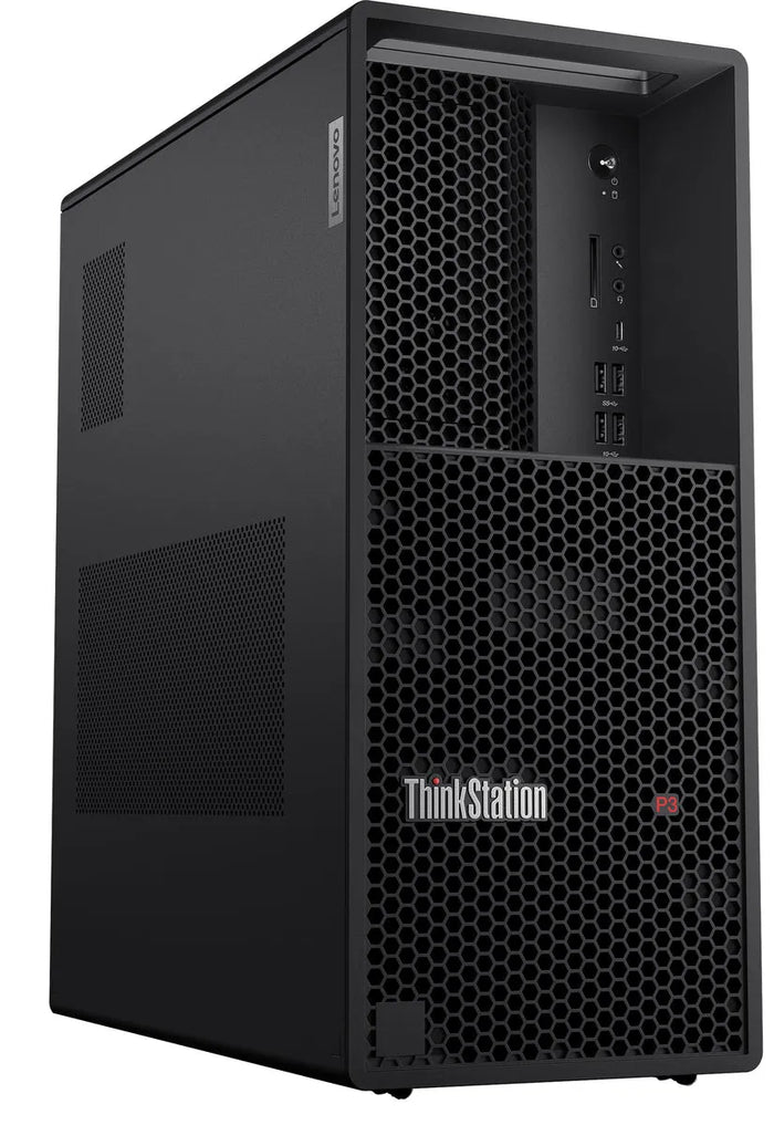 Lenovo ThinkStation P3 Tower Intel® Core™ i7 i7-14700K 16 GB DDR5-SDRAM 512 GB SSD NVIDIA T1000 Windows 11 Pro Workstation Black | 30GS009QUK Desktop PC Lenovo