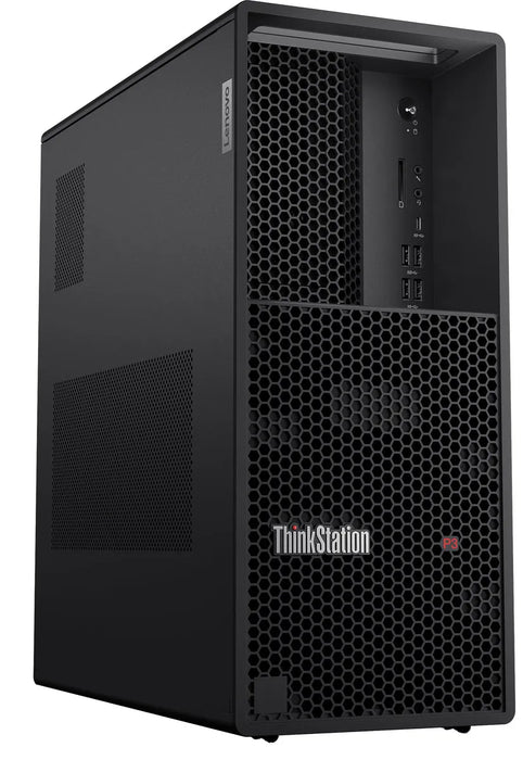 Lenovo ThinkStation P3 Tower Intel® Core™ i7 i7-14700K 16 GB DDR5-SDRAM 512 GB SSD NVIDIA T1000 Windows 11 Pro Workstation Black | 30GS009QUK