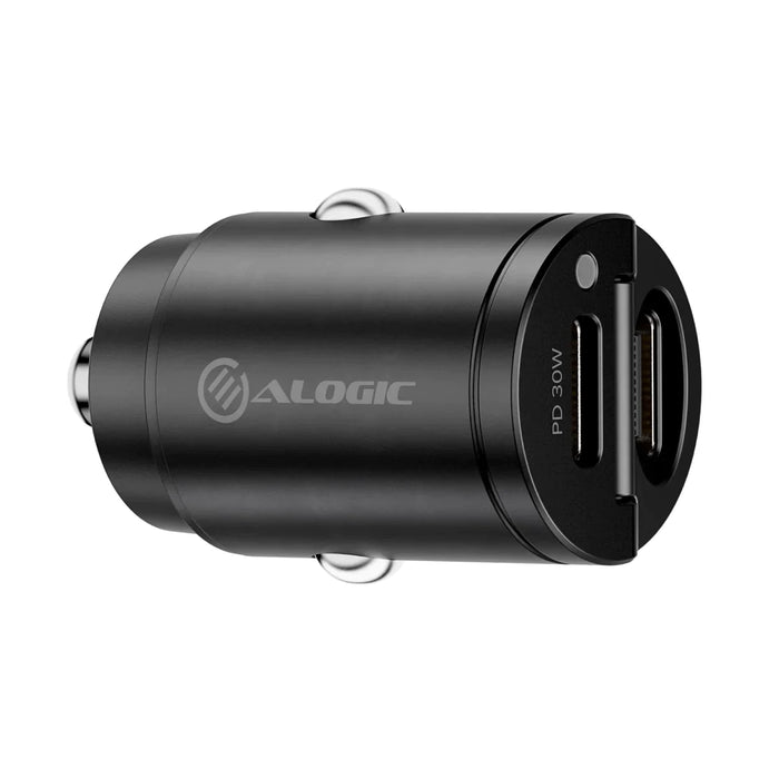 Alogic CRCC30 30W Rapid Power Mini Car Charger 2xUSB-C