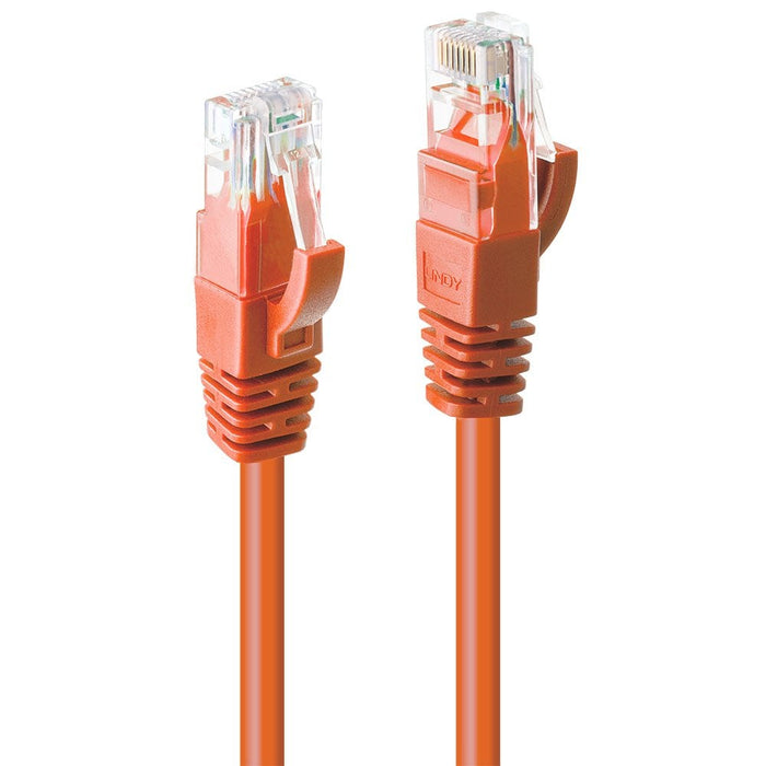 Lindy 30m Cat.6 U/UTP Network Cable, Orange | 48115 Network Cable Lindy