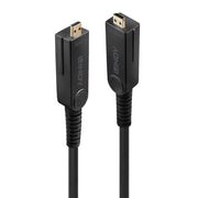 Lindy 30m Fibre Optic Hybrid Micro-HDMI 18G Cable with Detachable HDMI & DVI Connectors | 38322 Adapter / Converter Lindy