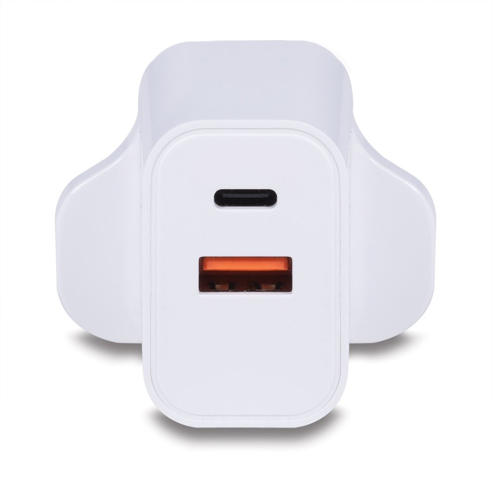 Lindy 30W USB Type A & C Charger UK Plug | 73425 Power & Charging Lindy