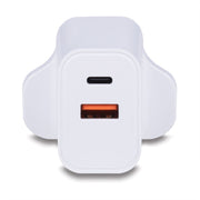 Lindy 30W USB Type A & C Charger UK Plug | 73425 Power & Charging Lindy