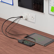 Lindy 30W USB Type A & C Charger UK Plug | 73425 Power & Charging Lindy