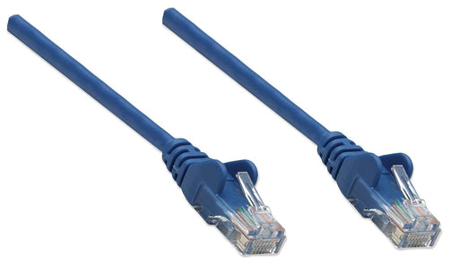 Intellinet Cat5e 0.5m Blue CCA U/UTP PVC RJ45 Network Patch Cable | 318129 Ethernet Cable Intellinet