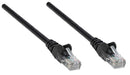 Intellinet Cat5e 0.5m Black CCA U/UTP PVC RJ45 Network Patch Cable | 318143 Ethernet Cable Intellinet