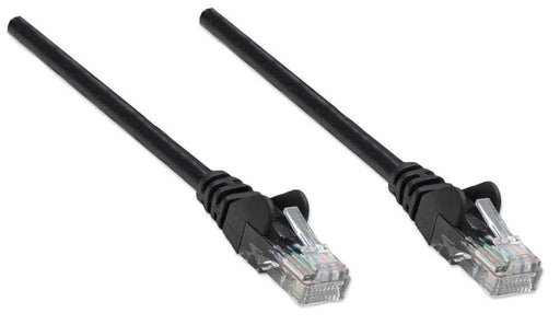 Intellinet Cat5e 0.5m Black CCA U/UTP PVC RJ45 Network Patch Cable | 318143 Ethernet Cable Intellinet