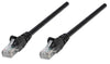 Intellinet Cat5e 0.5m Black CCA U/UTP PVC RJ45 Network Patch Cable | 318143