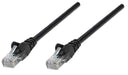 Intellinet Cat5e 0.5m Black CCA U/UTP PVC RJ45 Network Patch Cable | 318143 Ethernet Cable Intellinet