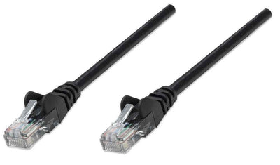 Intellinet Cat5e 0.5m Black CCA U/UTP PVC RJ45 Network Patch Cable | 318143 LAN / Ethernet Cable Intellinet