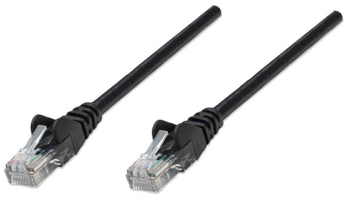 Intellinet Cat5e 0.5m Black CCA U/UTP PVC RJ45 Network Patch Cable | 318143 Ethernet Cable Intellinet