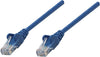 Intellinet Cat5e 1m Blue CCA U/UTP PVC RJ45 Network Patch Cable | 318938