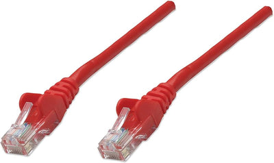 Intellinet Cat5e 1m Red CCA U/UTP PVC RJ45 Network Patch Cable | 318952 Ethernet Cable Intellinet