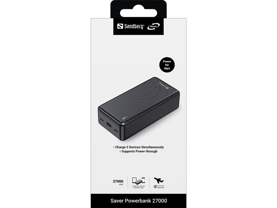 Sandberg 27000 mAh Saver Powerbank | 320-43