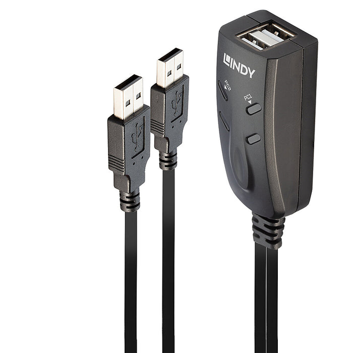 Lindy 2 Port USB KM Switch - 32165 Switches Lindy