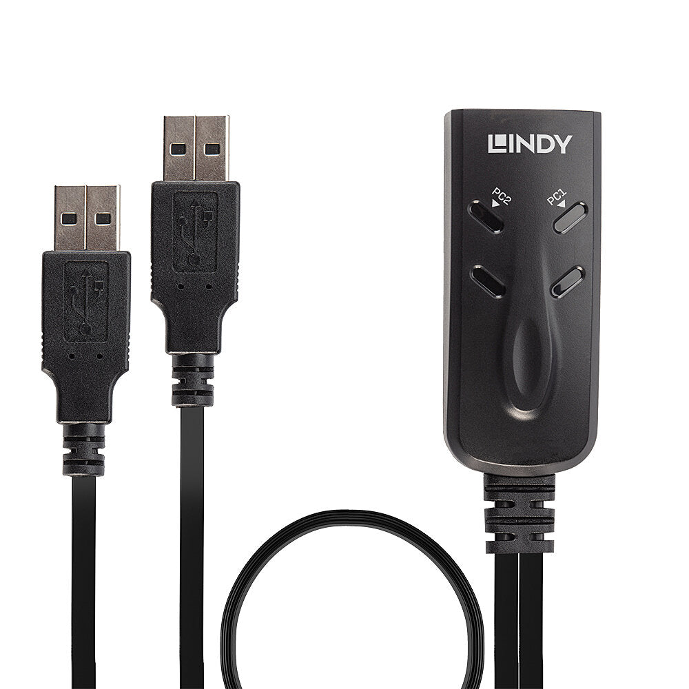 Lindy 2 Port USB KM Switch - 32165 Switches Lindy