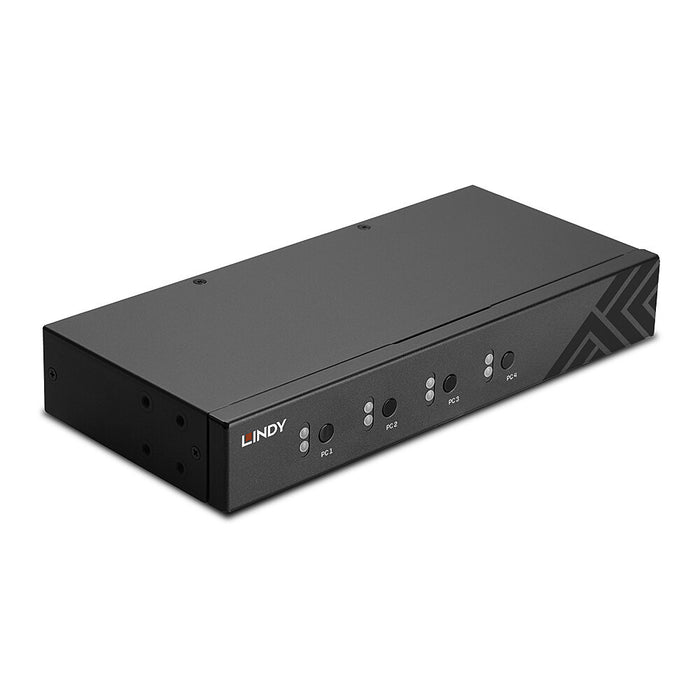Lindy 4 Port USB 2.0 & Audio KM Switch | 32166 Switches Lindy