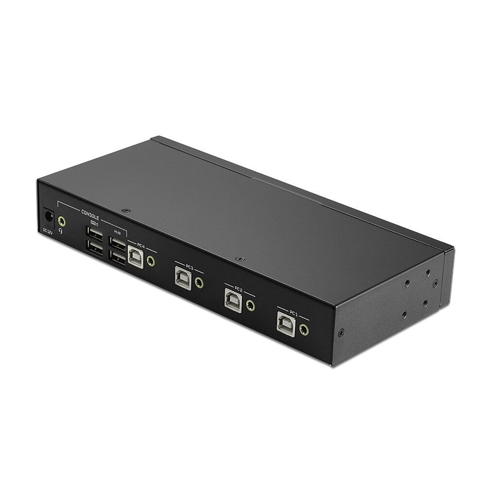 Lindy 4 Port USB 2.0 & Audio KM Switch | 32166 Switches Lindy