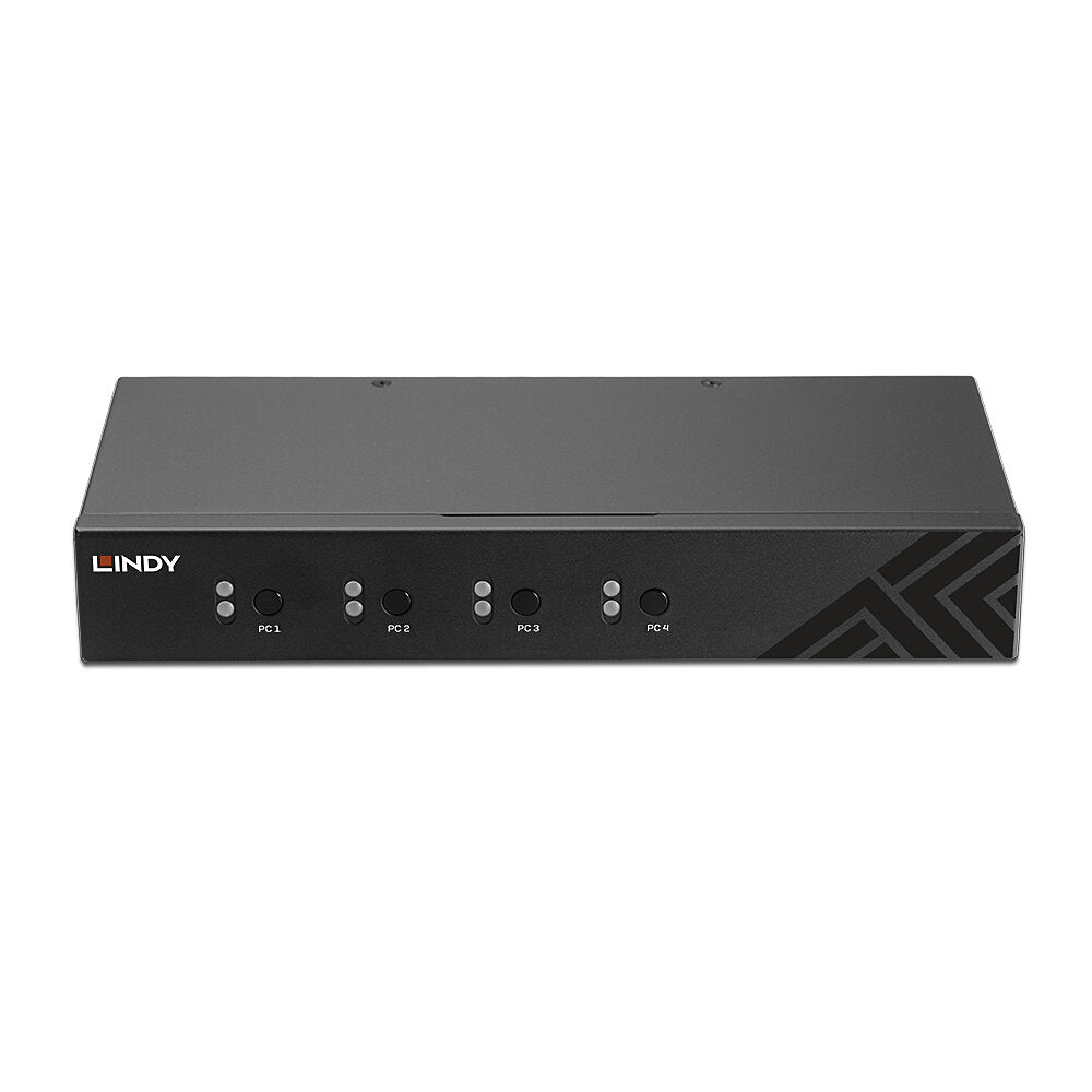 Lindy 4 Port USB 2.0 & Audio KM Switch | 32166 Switches Lindy