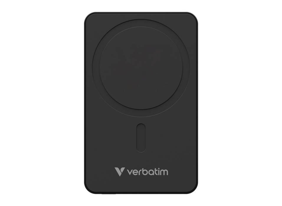 Verbatim Charge 'n' Go Essentials Magnetic Wireless Power Bank 5000 mAh - Black | 32225