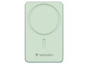 Verbatim Charge 'n' Go Essentials Magnetic Wireless Power Bank 5000 mAh - Green | 32226 Power & Charging Verbatim