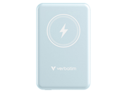Verbatim Charge 'n' Go Magnetic Wireless Power Bank 5000 mAh - Blue | 32242 Power & Charging Verbatim