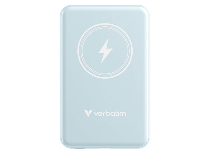 Verbatim Charge 'n' Go Magnetic Wireless Power Bank 5000 mAh - Blue | 32242 Power & Charging Verbatim