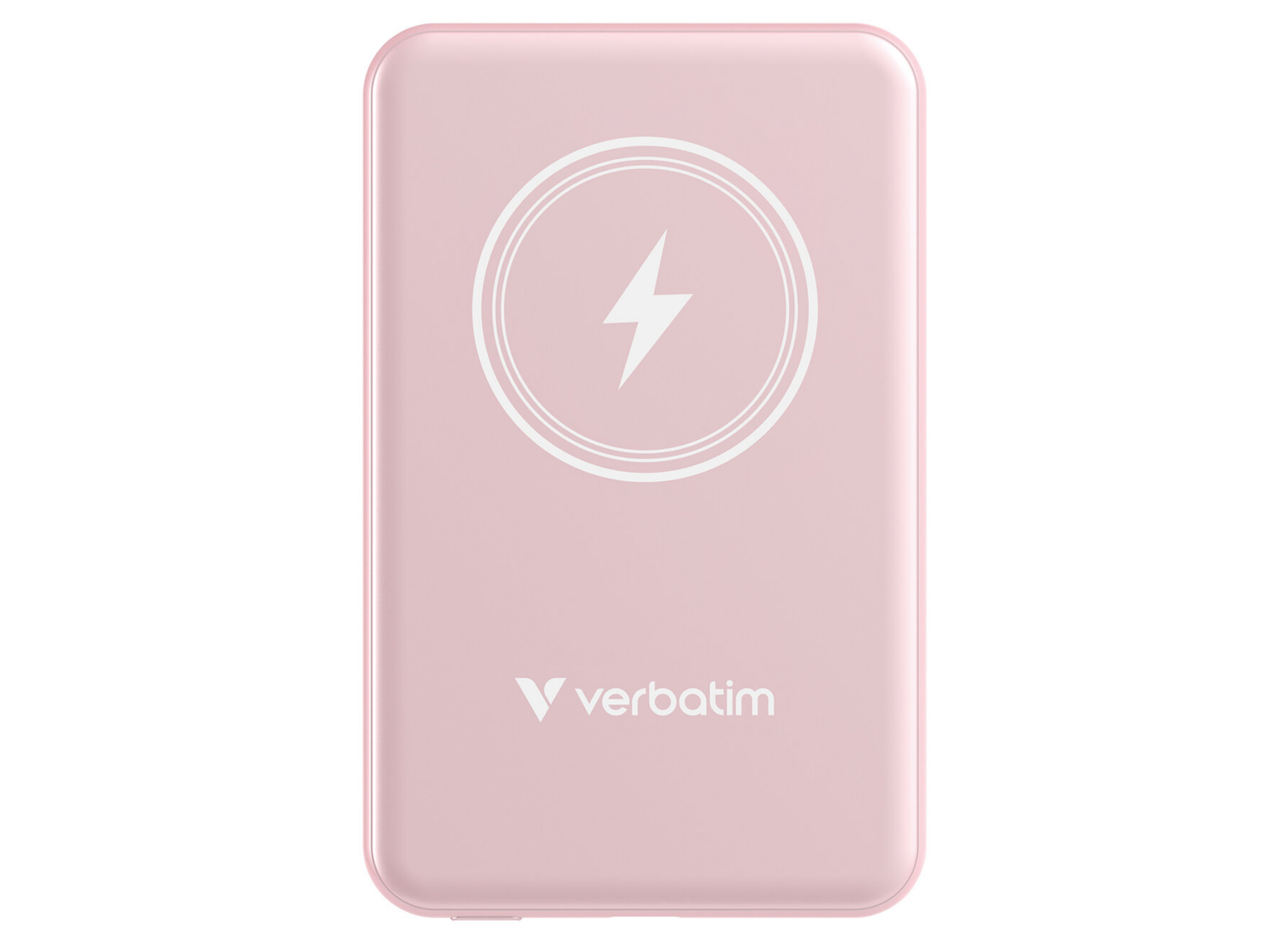 Verbatim Charge 'n' Go Magnetic Wireless Power Bank 5000 mAh - Pink | 32243 Power & Charging Verbatim