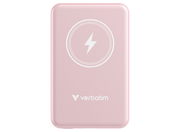 Verbatim Charge 'n' Go Magnetic Wireless Power Bank 5000 mAh - Pink | 32243 Power & Charging Verbatim