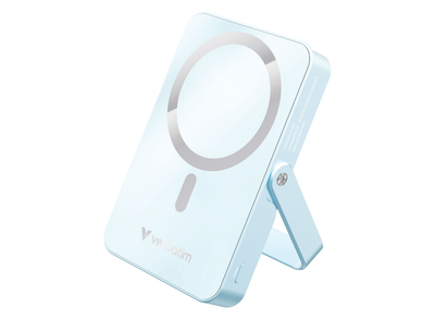 Verbatim Charge 'n' Go Magnetic Wireless Charging Power Bank Glass with Stand 10000 mAh – Blue | 32266