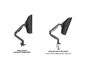 Multibrackets Up to 32" M Gas Lift Arm Samsung G7 Single Black Monitor Arm Desk Mount Multibrackets