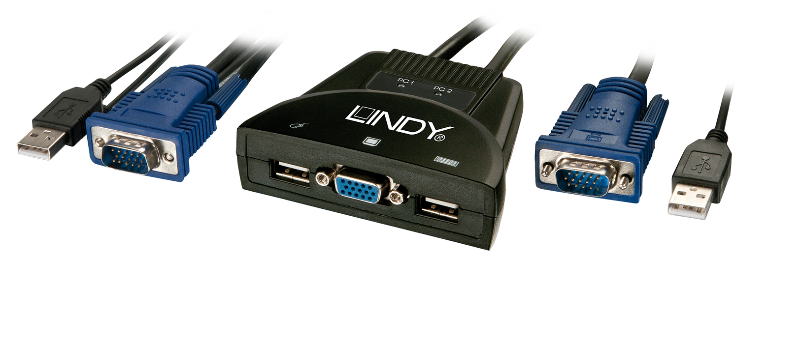 Lindy KVM Switch Classic USB & VGA 2 Port | 32816 Lindy Kvm Switch Lindy