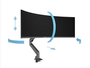 Multibrackets Up to 49" M Gas Lift Arm Samsung G9 Single Black Monitor Arm Desk Mount Multibrackets