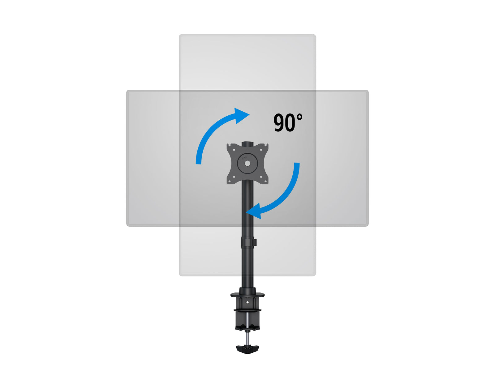Multibrackets M Deskmount Basic Single Monitor Desk Mount - 15"-27" Screen Monitor Arm Desk Mount Multibrackets