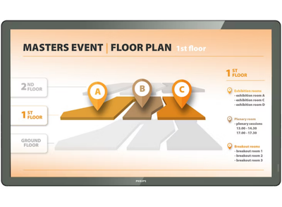 Philips 32BDL3651T/00 32" 1080p Android OS PCAP Interactive Touchscreen Philips Interactive Touchscreen Philips