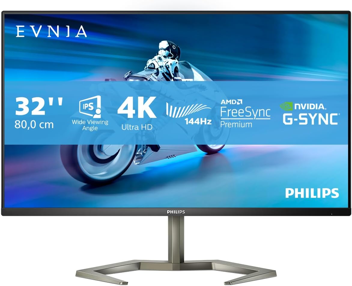 Philips Momentum 80 cm (31.5") 3840 x 2160 pixels 4K Ultra HD LCD Computer Monitor Black | 32M1N5800A/00 Desktop Monitor Philips