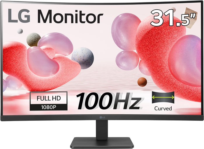 LG 31.5" Full HD Curved Monitor with AMD FreeSync™ | 32MR50C-B.AEKQ Desktop Monitor LG