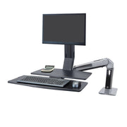 Ergotron 24-317-026 WorkFit-A, Single LD Workstation with Worksurface | Sit-Stand Desk Arm Monitor Arm Desk Mount Ergotron