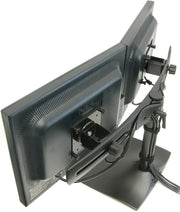Ergotron Up to 24" DS100 Dual-Monitor Horizontal Desk Stand | 33-322-200 Monitor Arm Desk Mount Ergotron