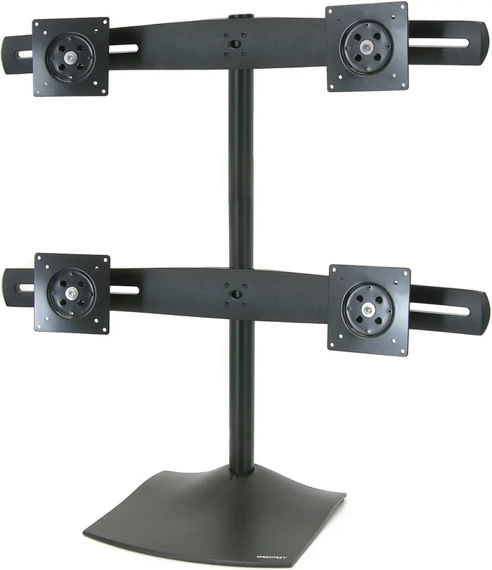 Ergotron 24" DS100 Quad-Monitor Desk Stand Black | 33-324-200 Monitor Arm Desk Mount Ergotron