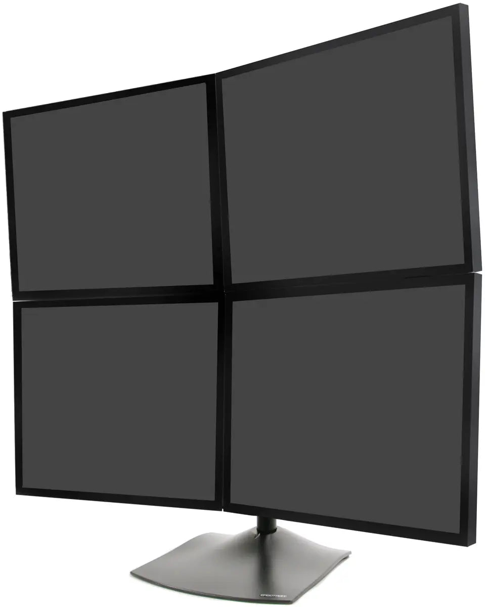 Ergotron 24" DS100 Quad-Monitor Desk Stand Black | 33-324-200 Monitor Arm Desk Mount Ergotron